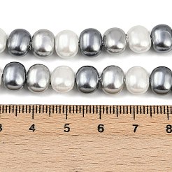 Electroplated Shell Pearl Beads Strands&nbsp;BSHE-H113-04A