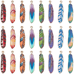 32Pcs 8 Colors Alloy Enamel Pendants&nbsp;FIND-GF0008-98