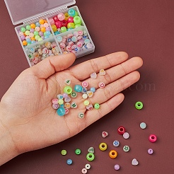 4 Style Luminous Acrylic & Plastic Beads&nbsp;LACR-YW0001-03