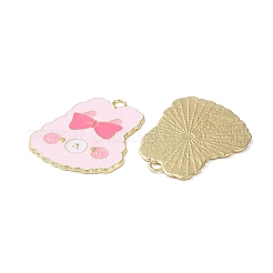 Rack Plating Alloy Enamel Pendants&nbsp;ENAM-G225-02G-02