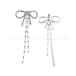 Crystal Rhinestone & Clear Cubic Zirconia Stud Earrings&nbsp;LS-EJEW-C037-01D-P