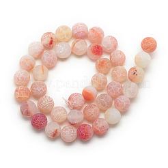 Natural Weathered Agate Bead Strands&nbsp;G-S237-8mm-12