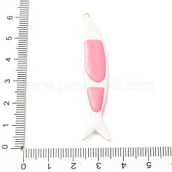 Brass with Enamel Big Pendants&nbsp;KK-CBA2F11-02G-01