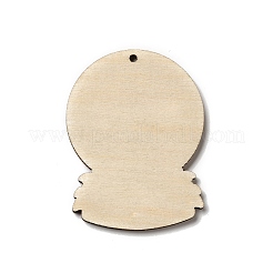 Single Face Printed Wood Big Pendants&nbsp;WOOD-H102-02D
