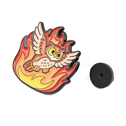 Flaming Animal Alloy Enamel Pins&nbsp;JEWB-G046-05E