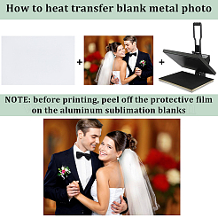 Aluminum Heat Transfer Printing Blank Bndicator Plate&nbsp;DIY-CP0013-28B