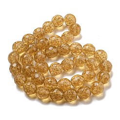 Handmade Gold Sand Lampwork Beads Strands&nbsp;LAMP-L079-06C