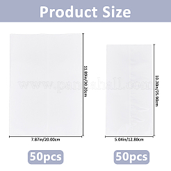 100Pcs 2 Styles PET Heat Transfer Shrink Film&nbsp;AJEW-FH0007-57