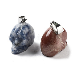 Natural & Synthetic Mixed Gemstone Pendants&nbsp;G-P520-04P