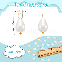 40Pcs Natural Shell Pendants&nbsp;PALLOY-NB00015