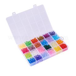 720Pcs 24 Colors Transparent Acrylic Beads&nbsp;MACR-CJ0001-17