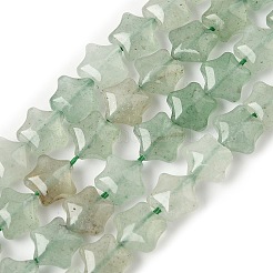 Natural Green Aventurine Star Beads Strands&nbsp;G-Z080-A12