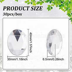 30pcs Self-Adhesive Acrylic Rhinestone Stickers&nbsp;FIND-FG0001-94B