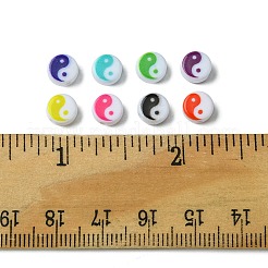 200Pcs Printed Opaque Acrylic Beads&nbsp;OACR-FS0001-54