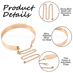 40MM Iron Wide Waist Belts&nbsp;AJEW-WH0481-484B