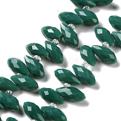 Opaque Solid Color Glass Bead Strands&nbsp;GLAA-D022-04