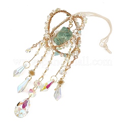 Wire Wrapped Raw Natural Amazonite Suncatcher&nbsp;RN-T001-02A