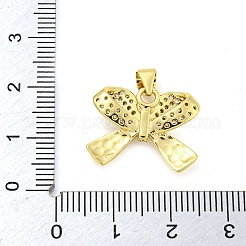 Brass Micro Pave Clear Cubic Zirconia Pendants&nbsp;FIND-Z044-05G
