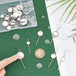 DIY Blank Dome Dangle Earring Making Kit&nbsp;DIY-UN0005-65