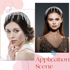1Pc Rhinestone Tassel Hair Bands for Women&nbsp;AJEW-CY0001-99