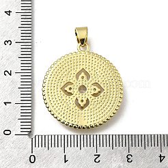 Brass Micro Pave Cubic Zirconia Pendants&nbsp;KK-C090-05B-01
