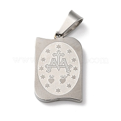 Non-Tarnish Mother's Day Theme 304 Stainless Steel Pendants&nbsp;LS-STAS-D069-01A-P