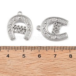 Brass with Cubic Zirconia Pendant&nbsp;KK-CJC0023-02B-P