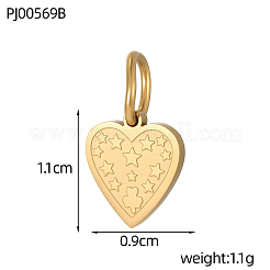 304 Stainless Steel Charms&nbsp;STAS-OY009-70G