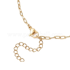 2.5MM 304 Stainless Steel Paperclip Chain Slider Necklace Making&nbsp;AJEW-JB01407