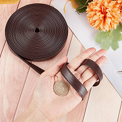 Flat PU Imitation Leather Cord&nbsp;LC-WH0006-05D-01