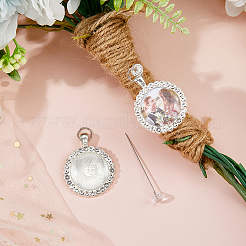 2Pcs Alloy Rhinestone Pendant Setting&nbsp;PALLOY-FH00157