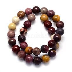 Natural Mookaite Round Beads Strands&nbsp;G-O047-12-8mm