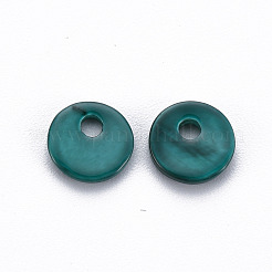 Spray Painted Freshwater Shell Charms&nbsp;SHEL-S276-151B