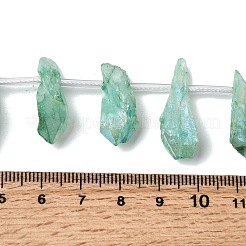 Electroplated Natural Quartz Crystal Beads Strands&nbsp;G-G890-A-12