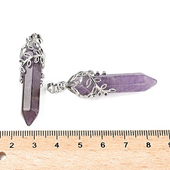Natural Amethyst Pendants&nbsp;G-M450-01P-10