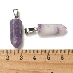 Natural Lepidolite Pendants&nbsp;G-Z067-07P-15