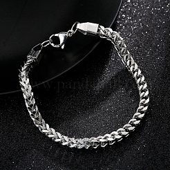 Stainless Steel Card Paper Chains Link Bracelets&nbsp;PW-WGB56CD-01