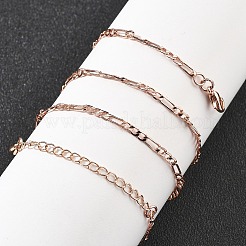 Brass Figaro Chains Necklaces for Women&nbsp;NJEW-D302-29RG