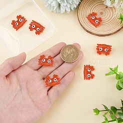 10Pcs Glass Enamel Beads&nbsp;LAMP-PA0001-44C
