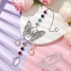Alloy Hollow Butterfly Pendant Decoration&nbsp;HJEW-TA00227