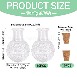 10Pcs Glass Bottles&nbsp;AJEW-TA0002-74