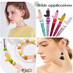 14Pcs 14 Style Silicone Beads&nbsp;SIL-SC0001-22