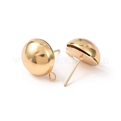 Brass Stud Earring Findings&nbsp;KK-G604-01G-07