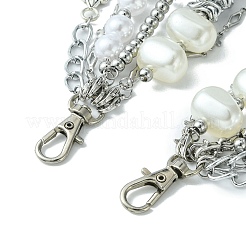 Retro Style Multilayer Acrylic & 304 Stainless Steel Beaded Purse Chains&nbsp;AJEW-FZ00007