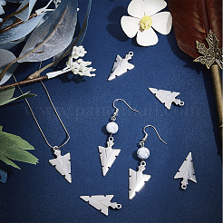 50Pcs 201 Stainless Steel Pointed Pendants&nbsp;STAS-SC0004-66