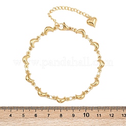 304 Stainless Steel Link Bracelets for Women&nbsp;BJEW-D359-07G