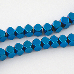 Non-magnetic Synthetic Hematite Beads Strands&nbsp;G-Q875-4x4mm-6
