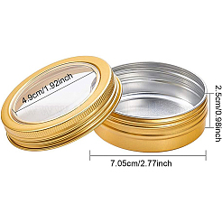 Round Aluminium Tin Cans&nbsp;CON-BC0005-21G