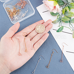 Brass Earring Hooks&nbsp;KK-FH0001-13-RS