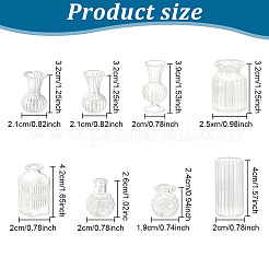 8Pcs 8 Styles Glass Vase&nbsp;AJEW-GO0001-74